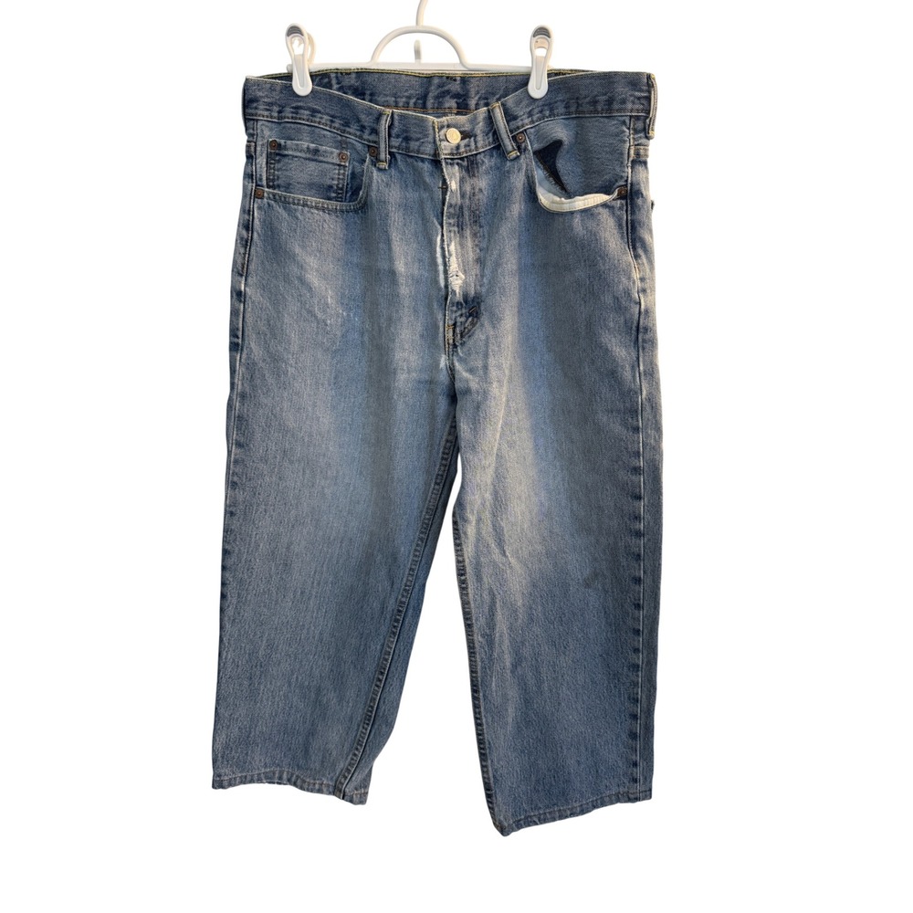 Levi's Jeans Mens 38 Blue 550 Relaxed Fit Tapered Leg Medium Wash Denim